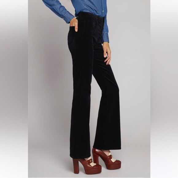 Current Elliott The Side Street Velvet Flare Jean - Picture 5 of 13